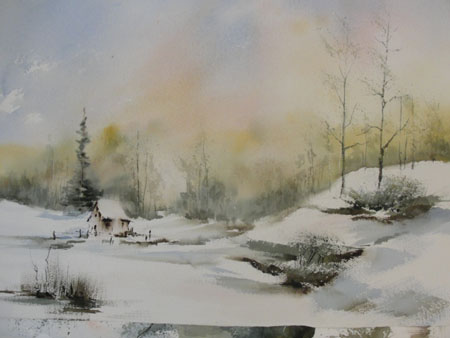 Perdue dans la neige!