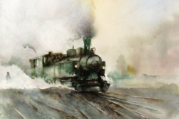 La locomotive verte