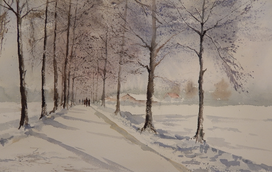 Campagne enneigée