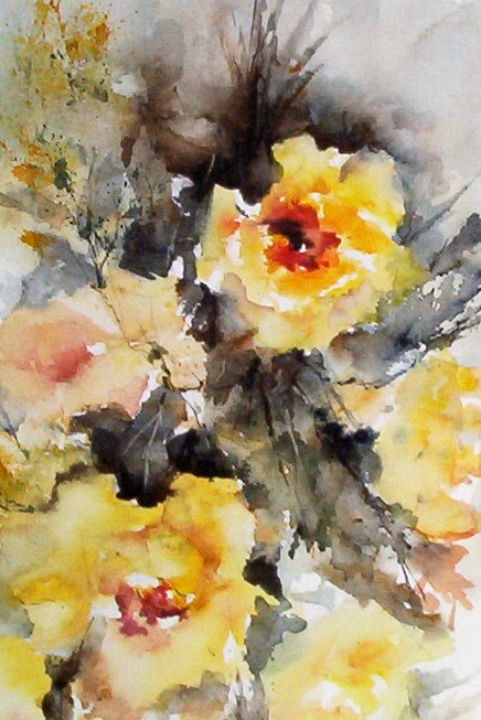 Les roses jaunes