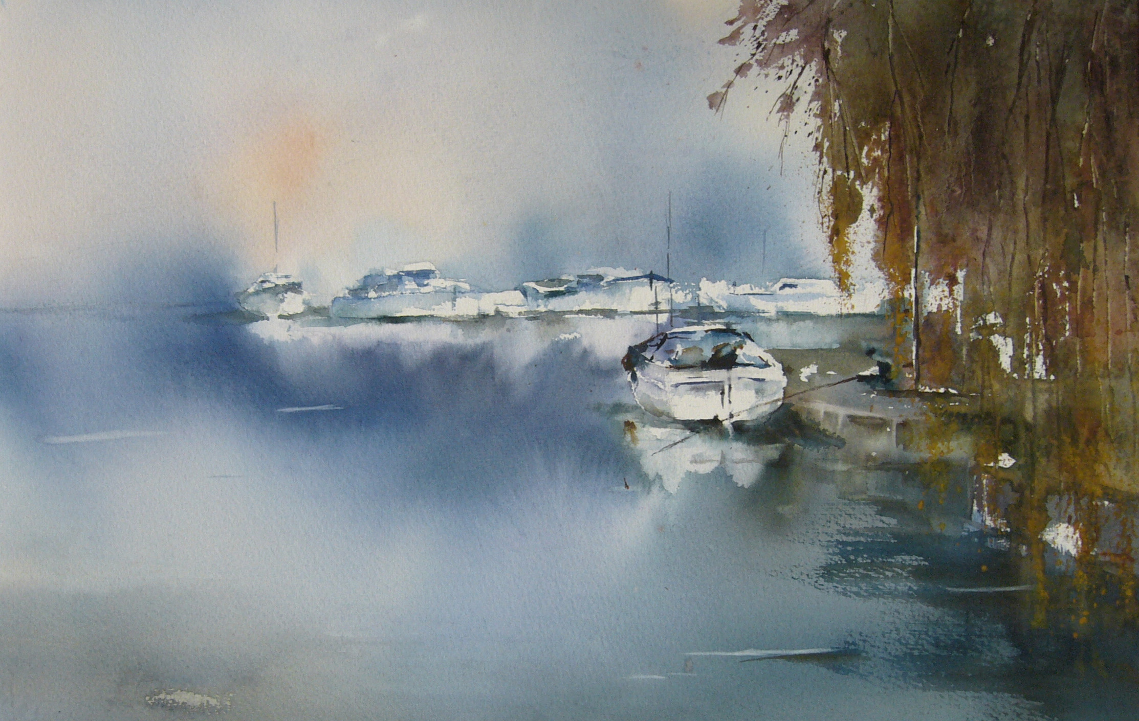 Thuin. Le port de plaisance