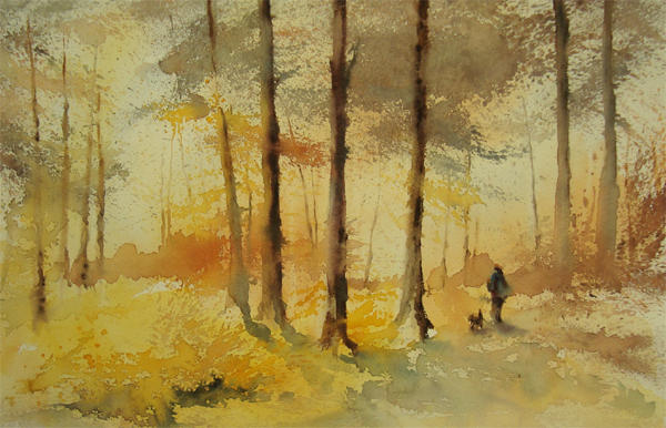 Matin en foret